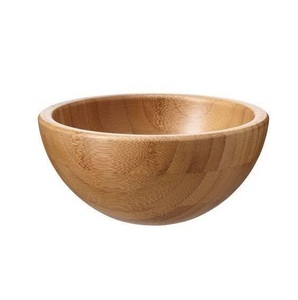 Bol de service en bois fait main, design rustique artisanal pour fruits, salades, collations, noix, desserts, présentation sur table de cuisine ou salle à manger - Product Image 2