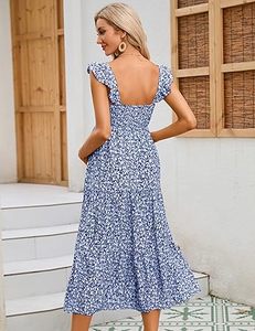 Robe de maternité élégante de haute qualité pour femmes enceintes, grande taille, couleur unie, longue, maxi, pour l'allaitement - Product Image 2