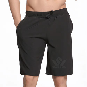 Men's Cotton Gym Training Shorts Knitted Breathable Elastic Waistband Relaxed Fit Casual <b>Athletic</b> Workout Performance Shorts - Product Image 1