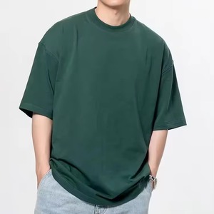 Camiseta Casual de Hombre al por Mayor, Nuevo Diseño, Ajuste Delgado, Lavado Ácido, Poliéster Algodón, Cuello Redondo, Manga Corta, Efecto Desgastado, Disponible - Product Image 1