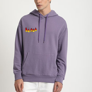 High Quality <b>Thick</b> <b>Fleece</b> Pullover Hoodie Men's 100% Cotton Oversized Boxy Fit Breathable Embroidered Zipper-Up Custom - Product Image 1