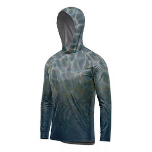 Camisa de Pesca con Capucha, Impresión por Sublimación, UPF 50, Anti-UV, Secado Rápido, Impermeable, Transpirable, Ropa Deportiva para Exteriores, 100% Poliéster - Product Image 6