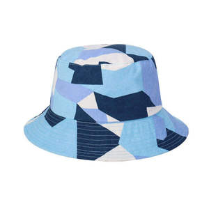 Chapeau seau unisexe à motif géométrique en toile de coton décontracté printemps-été adulte 56-58CM - Product Image 6