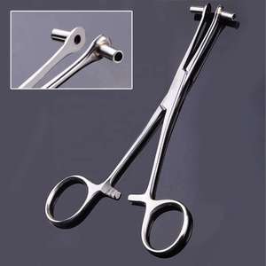 Stainless Steel Septum <b>Piercing</b> Forceps Top Selling Ear Body <b>Piercing</b> Clamp Surgical Instruments Needle Clamp Metal By Dentavex - Product Image 5
