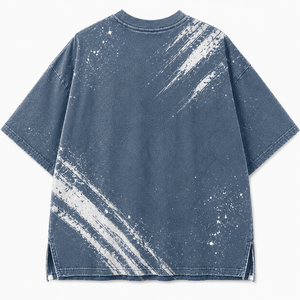 Custom Oversized <b>Graphic</b> T Shirt <b>Vintage</b> Streetwear Heavyweight Cotton <b>Tee</b> Colorful Letter Print Casual Fashion Shirt - Product Image 2
