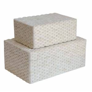 Nouvelle Arrivée Boîte à Bijoux en Os à Motif Géométrique, Boîte de Rangement Décorative en Os, Organisateur de Bijoux en Os à Prix de Gros - Product Image 3