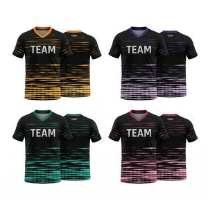 Camisetas de Fútbol Personalizadas con Sublimación, Uniformes Escolares, Uniformes de Entrenamiento de Equipo, Camisetas de Fútbol de Secado Rápido con Bloques de Color - Product Image 1