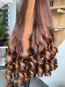 Vietnamluxury Remy Hair Bundle Bouncy Pissy Curls Cheveux humains vierges vietnamiens à double tirage - Product Image 6
