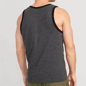 Camiseta sin mangas de verano para hombre con logotipo personalizado – Camiseta sin mangas cómoda para la playa y atuendos informales - Product Image 3