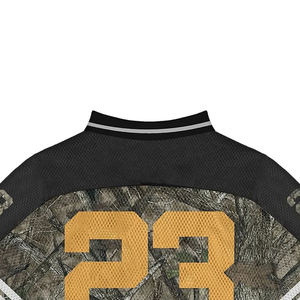 Saints 23 Camouflage Jersey T-shirt en polyester respirant à manches courtes et col en V pour hommes - Product Image 3