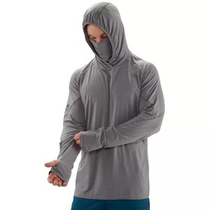 Sweat à capuche de pêche pour homme avec logo personnalisé, respirant, protection UV, manches longues, pour les sports de plein air - Product Image 2