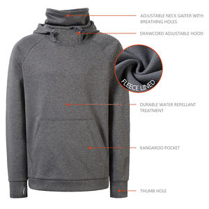 Hoodie imprimé basique le plus vendu avec service OEM, nouveau design, effet délavé, cagoule intégrée, logo hiver - Product Image 3