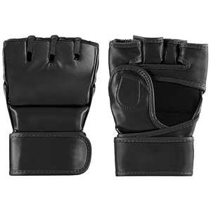 Custom Logo Printed Leather MMA Gloves Moisture Wicking <b>Hook</b> and Loop Closure Non-Slip Material MMA Gloves - Product Image 2