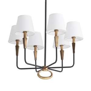 Lustre moderne en fer Daystar Trade Inc, blanc chaud, 100W, CRI 90, durée de vie de 50 000 heures, contemporain pour salon, restaurant - Product Image 2