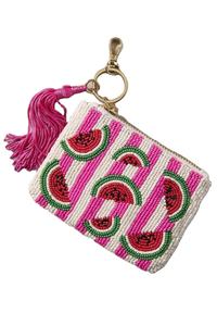 Southwestern Cow Girl Boho Western <b>Seed</b> Beaded Coin Lipstick Cash Purse Pouch Vintage Fashion Style for Ladies coin pouch - Product Image 6