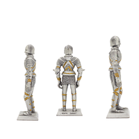 Figurine d'armure de chevalier romain en résine, design nordique moderne, pour décoration de bureau, artisanat d'armure de chevalier de style nordique moderne