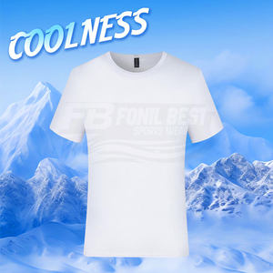 T-shirt unisexe en polyester respirant à logo en dentelle, blanc, coupe ample, manches courtes, pour sublimation, collection 2026 - Product Image 5