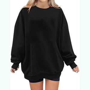 Sudaderas de Algodón para Mujer, Diseño Personalizado, Alta Calidad, Manga Larga, Casuales, Invierno, Color Sólido, Estilo Urbano, Forro Polar, Venta al Por Mayor - Product Image 3