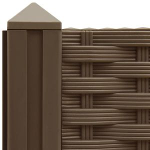 Macetas y jardineras cuadradas medianas elevadas de polipropileno marrón - Product Image 5