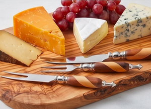 Wooden Handle Stainless Steel <b>Cheese</b> <b>Knives</b> <b>Set</b> Elegant Kitchenware Flatware Dessert Serving Perfect For Weddings And Dining - Product Image 6