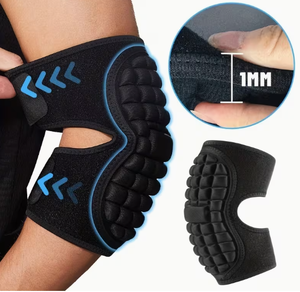 Support de coude réglable en polyester avec fermeture auto-agrippante pour le football, l'entraînement musculaire, la musculation, unisexe, respirant, basique - Product Image 2