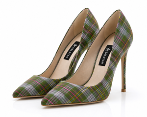 Escarpins à talons aiguilles à carreaux pour femmes, à bout pointu, motif tartan, fabricant de marque privée, qualité écossaise supérieure, pour mariage et soirée - Product Image 1
