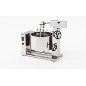 Olla de vapor con inducción y revestimiento giratorio Amicook 380V/440V, modelo ergonómico con revestimiento, 3 cuchillas para pasta, fácil de limpiar, para salsas, motorizada - Product Image 6
