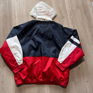 Men's Lightweight Waterproof Zip-Up Windbreaker Jacket 90s Fashion Colour <b>block</b> Sport Style Oversized for Men and Women Jacket - Product Image 3