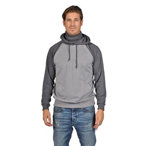 Sweat-shirt à capuche pour homme, manches raglan, couleur unie, pull décontracté avec poche, vêtement d'automne, coupe classique, coton French Terry - Product Image 4