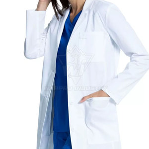 Ropa de Protección para Cuarto Limpio, Ropa de Laboratorio Blanca, Tejido Resistente, Antipolvo, para Uso Diario en Investigación Médica - Product Image 3