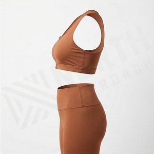 Custom Made New Zipper Sports Bra For Womens <b>One</b> Shoulder Crop <b>Top</b> Vest Gym Fitness Yoga Set Activewear Wholesale Gear - Product Image 3