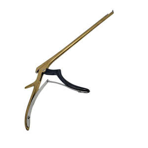 Rongeur Kerrison Ergonómico de Alta Calidad (1-3 mm) con Recubrimiento Dorado, Fuente de Alimentación Manual para Laminectomía y Cirugía Espinal - Product Image 1