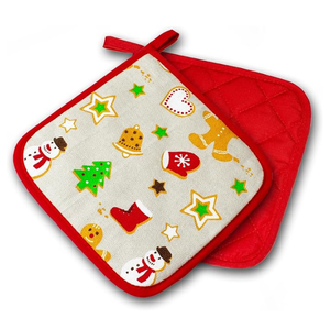 Cotton Printed Heat Insulation Oven Gloves <b>Pot</b> <b>Holder</b> Set OEM Manufacturer Wholesale - Product Image 6
