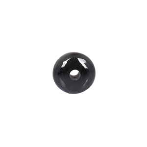 Cuentas de Jade Negro Natural Pulido en Forma Redonda de 14x8x3mm, 15.55 Quilates para la Fabricación de Joyas - Product Image 5