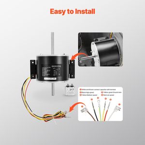 Motore di Ricambio per Ventilatore RV Genteq F48AF70A61 Dometic Brisk Air II 3315332.005 Compatibile con Parti del Condizionatore d'Aria Dometic - Product Image 6