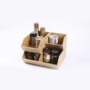 Eco-Friendly Wood <b>Storage</b> Basket Open Front Pantry Organizer Baskets For Kitchen <b>Vegetable</b> And Fruit Potato Onion <b>Storage</b> - Product Image 2