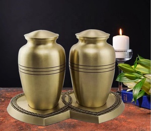 Urne funéraire compagnon en laiton massif classique Bronze Premium adulte fabriqué à la main souvenir funéraire fabriqué à la main en laiton massif - Product Image 5