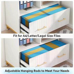 Drawer and Open Storage Spaces File <b>Cabinet</b> <b>Printer</b> Stand - Product Image 5