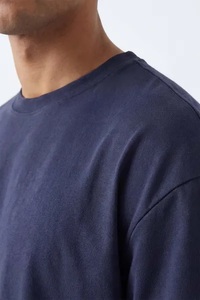 New Arrival Durable Short Sleeve <b>Men's</b> <b>T</b>-<b>Shirt</b> Custom Front Cotton Polyester Blank Sustainable Breathable Knitted Plus Size High - Product Image 6