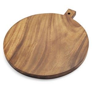 Planche à pizza en bois d'acacia Belief, taille personnalisée, rectangulaire, plateau de service pour charcuterie, poignée, écologique, épaisseur 1,5 cm, passe au lave-vaisselle - Product Image 5