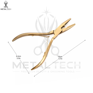 Pinzas para Extensiones de Cabello Ligeras de Color Dorado, Cómodas para Sesiones de Peinado Prolongadas, Pinzas Multiusos Ajustables para Extensiones de Cabello - Product Image 6