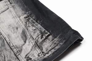 Custom Vintage Washed <b>Denim</b> Fabrics Custom <b>Denim</b> <b>Jacket</b> Men Men's <b>Jackets</b> - Product Image 6