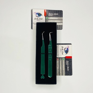 แหนบต่อขนตา Lucky Lash ระดับมืออาชีพ ทำจากสแตนเลสสตีล บรรจุภัณฑ์กล่องพร้อมโลโก้สั่งทำได้  แบบยั่งยืน มุมงอน 90 และ 45 องศา - Product Image 6