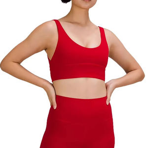 Sujetador Deportivo Transpirable de Diseño Personalizado de Última Moda para Mujer, Ropa Deportiva de Gimnasio al por Mayor de Alta Calidad, Secado Rápido, Sin Costuras, OEM - Product Image 2