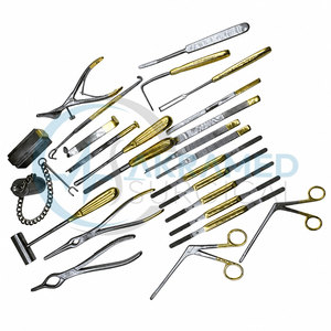 Juego de Instrumentos de Cirugía Plástica para Rinoplastia Akramed Surgical de 46 Piezas, Chapado en Oro, Acero Inoxidable, Certificado CE ISO13485 - Product Image 3