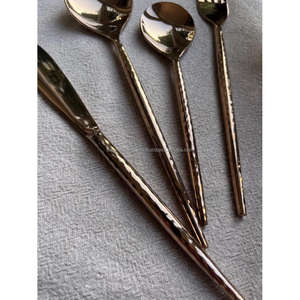 Ensemble de couverts de haute qualité en acier inoxydable, finition personnalisée, ensembles de couverts, fournitures pour événements d'anniversaire, de fiançailles, décoration de table - Product Image 3