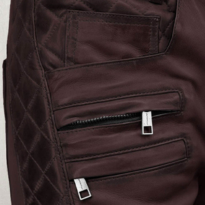 Vente en gros Saleh Enterprises Pantalons en cuir véritable pour hommes, cuir de vache véritable, coupe slim, pantalons de motard, streetwear de luxe sur mesure, respectueux de l'environnement - Product Image 5