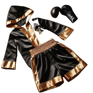 Bata de Boxeo de Alta Calidad, Traje de Entrenamiento de MMA, Logotipo Personalizado OEM, Transpirable, de Poliéster, para Mujeres y Niños, MELSFIT SPORTS MS-BR-27 - Product Image 2