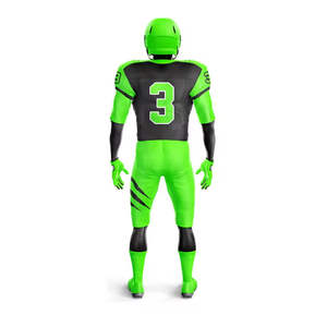 Uniforme de football américain multicolores de qualité supérieure pour hommes, tendance du moment, col en V, manches courtes, logo entièrement personnalisé - Product Image 3