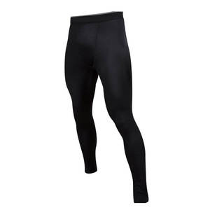 Leggings de compression intégrale pour homme, noir uni, en spandex et nylon, taille élastique, design sans couture, pour la salle de sport et l'entraînement - Product Image 6